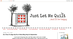 Desktop Screenshot of justletmequilt.com